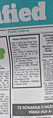 NZ Herald public notices - 9th December 2024 image